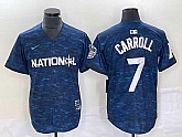 Men's Arizona Diamondbacks #7 Corbin Carroll Royal 2023 All Star Cool Base Stitched Baseball Jersey,baseball caps,new era cap wholesale,wholesale hats